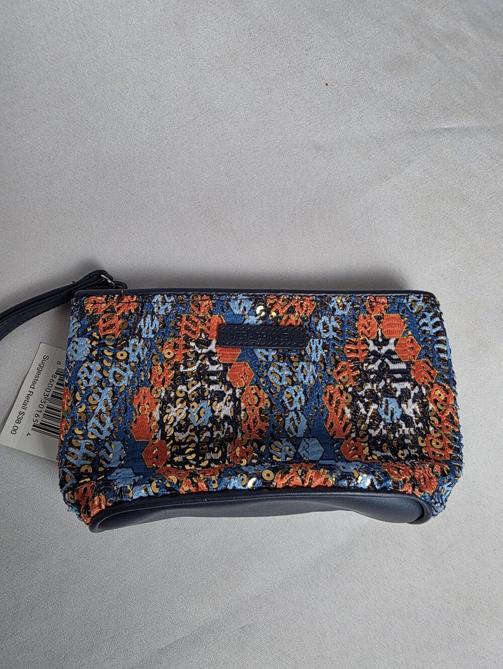 NWT Vera Bradley Summer Sparkle Beaded Small Wristlet Bag Clutch